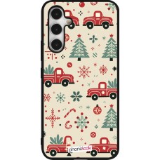 Coque Samsung Galaxy A54 5G - Silicone rigide noir Noël 2024 Camion Sapin