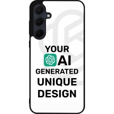 Coque Samsung Galaxy A55 5G - Silicone rigide noir AI generated