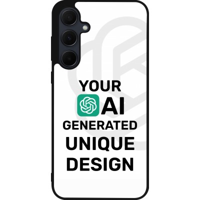 Coque Samsung Galaxy A55 5G - Silicone rigide noir AI generated