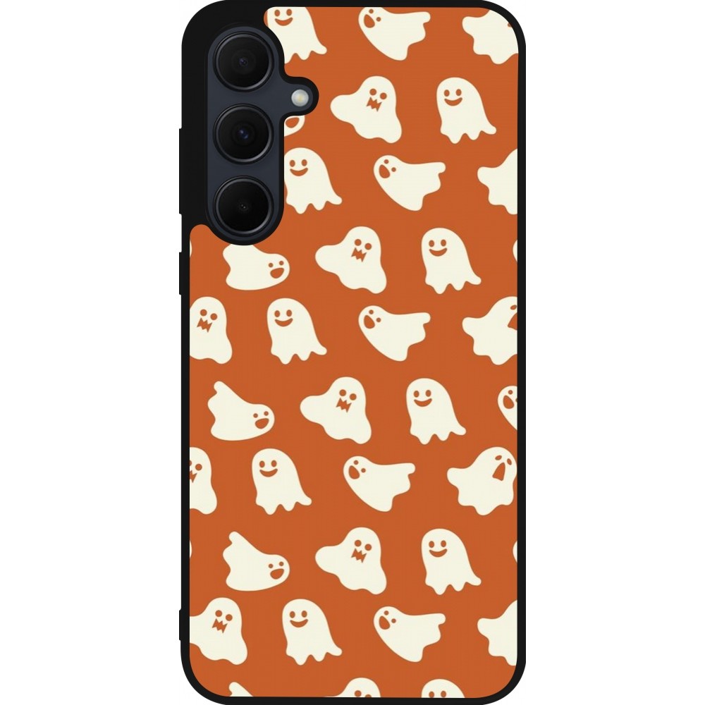 Coque Samsung Galaxy A55 5G - Silicone rigide noir Autumn 2024 mini ghosts