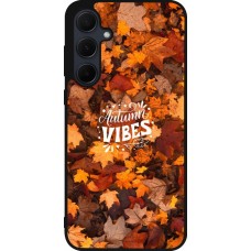 Coque Samsung Galaxy A55 5G - Silicone rigide noir Autumn 25 Autumn vibes