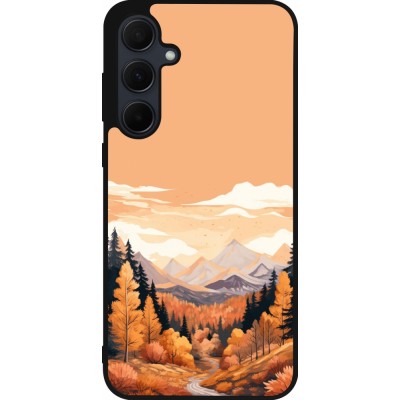 Coque Samsung Galaxy A55 5G - Silicone rigide noir Autumn 25 Mountains