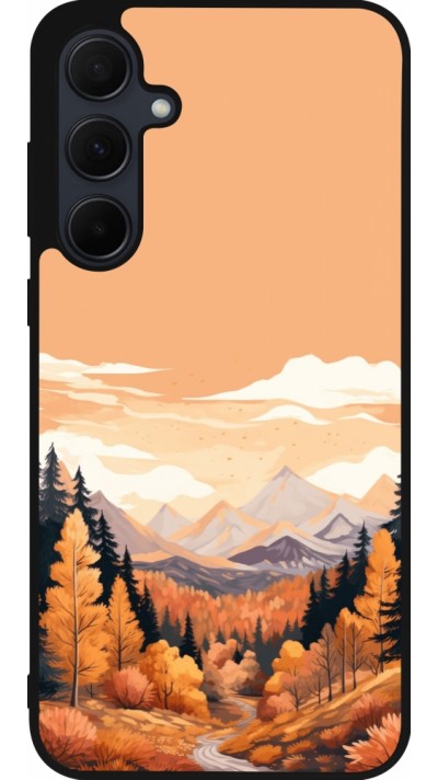 Coque Samsung Galaxy A55 5G - Silicone rigide noir Autumn 25 Mountains