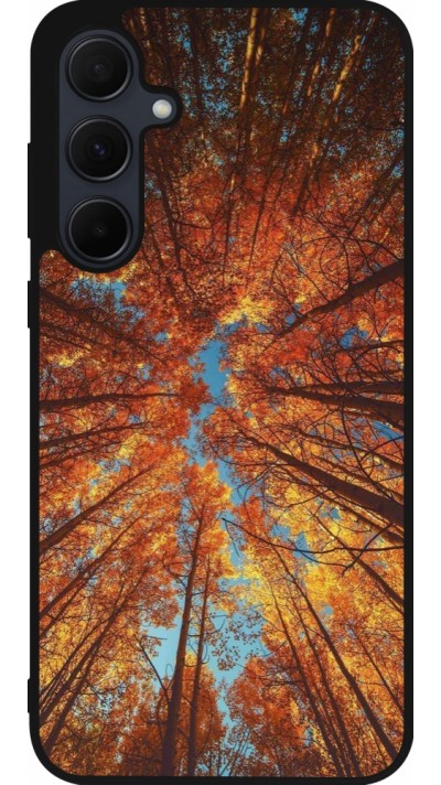 Coque Samsung Galaxy A55 5G - Silicone rigide noir Autumn 25 Trees