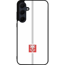 Samsung Galaxy A55 5G Case Hülle - Silikon schwarz Kanton NW weiss