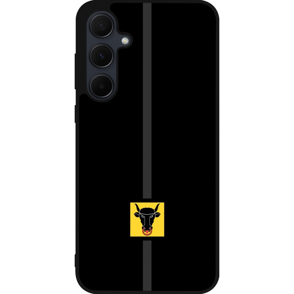 Samsung Galaxy A55 5G Case Hülle - Silikon schwarz Kanton UR schwarz