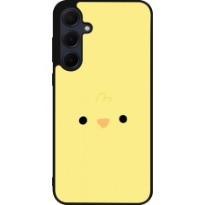 Coque Samsung Galaxy A55 5G - Silicone rigide noir Easter 2026 Little chicken