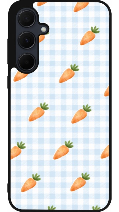Coque Samsung Galaxy A55 5G - Silicone rigide noir Easter 2026 Pattern carrots