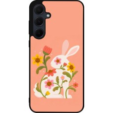 Coque Samsung Galaxy A55 5G - Silicone rigide noir Easter 2026 Rabbit collage