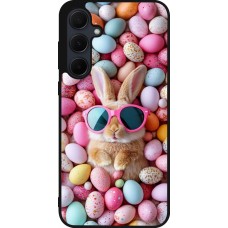 Coque Samsung Galaxy A55 5G - Silicone rigide noir Easter 2026 Rabbit fun