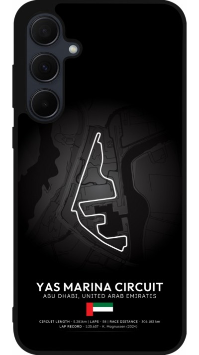 Samsung Galaxy A55 5G Case Hülle - Silikon schwarz F1 Track 2025 Abu Dhabi