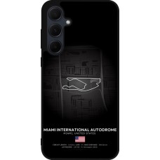 Samsung Galaxy A55 5G Case Hülle - Silikon schwarz F1 Track 2025 Miami