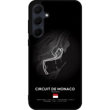 Coque Samsung Galaxy A55 5G - Silicone rigide noir F1 Track 2025 Monaco