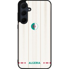 Coque Samsung Galaxy A55 5G - Silicone rigide noir Maillot de football Algérie 2026 personnalisable