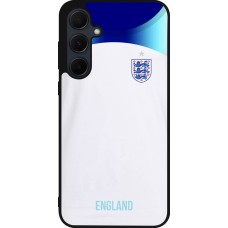 Coque Samsung Galaxy A55 5G - Silicone rigide noir Maillot de football Angleterre 2022 personnalisable