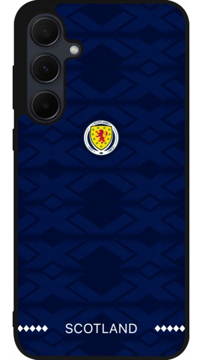 Coque Samsung Galaxy A55 5G - Silicone rigide noir Maillot de football Ecosse 2026 personnalisable