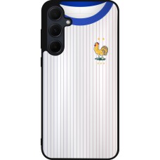 Samsung Galaxy A55 5G Case Hülle - Silikon schwarz Frankreich Away personalisierbares Fussballtrikot