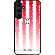 Coque Samsung Galaxy A55 5G - Silicone rigide noir Maillot de football Paraguay 2026 personnalisable