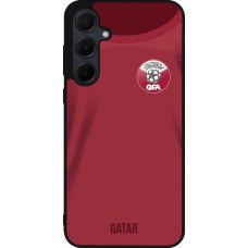 Samsung Galaxy A55 5G Case Hülle - Silikon schwarz Katar 2022 personalisierbares Fussballtrikot