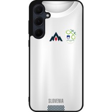 Coque Samsung Galaxy A55 5G - Silicone rigide noir Maillot de football Slovénie