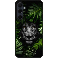 Coque Samsung Galaxy A55 5G - Silicone rigide noir Forest Lion