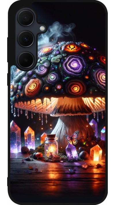 Coque Samsung Galaxy A55 5G - Silicone rigide noir Halloween Potion Magic