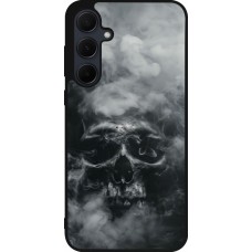 Samsung Galaxy A55 5G Case Hülle - Silikon schwarz Halloween 2024 smoky skull