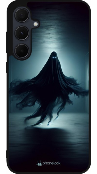 Coque Samsung Galaxy A55 5G - Silicone rigide noir Halloween 2024 Spectral Shadow