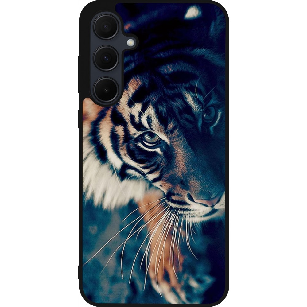 Samsung Galaxy A55 5G Case Hülle - Silikon schwarz Incredible Lion