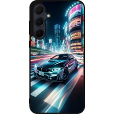 Samsung Galaxy A55 5G Case Hülle - Silikon schwarz BMW M4 Tokio Nacht