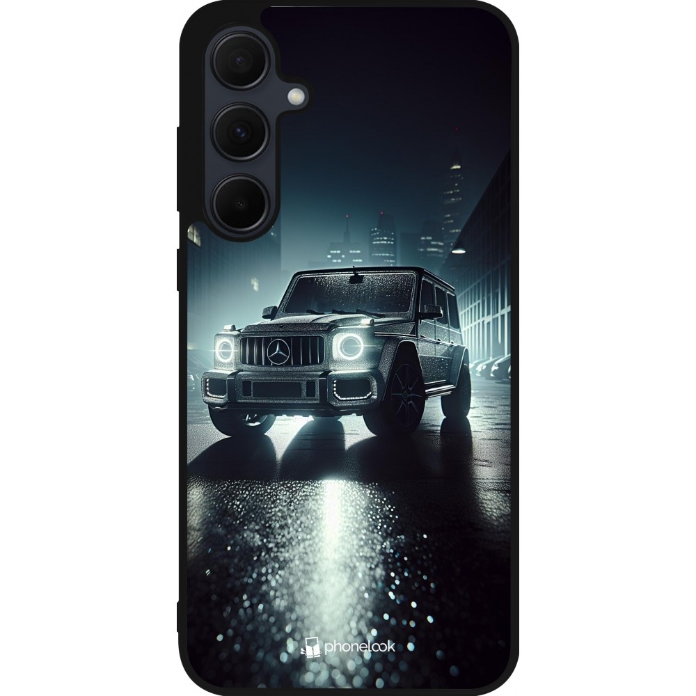 Samsung Galaxy A55 5G Case Hülle - Silikon schwarz Mercedes G AMG Nacht