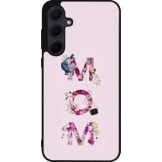 Coque Samsung Galaxy A55 5G - Silicone rigide noir Mom 2024 girly mom