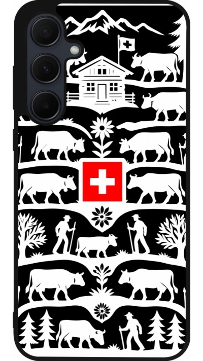Samsung Galaxy A55 5G Case Hülle - Silikon schwarz Poya Schweiz 3 schwarz