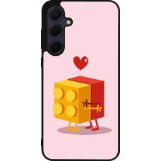Coque Samsung Galaxy A55 5G - Silicone rigide noir Saint Valentines Day 26 Puzzle