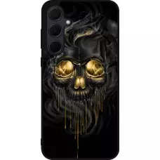 Samsung Galaxy A55 5G Case Hülle - Silikon schwarz Skull 02