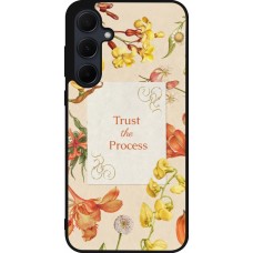 Coque Samsung Galaxy A55 5G - Silicone rigide noir Trust the process 2026