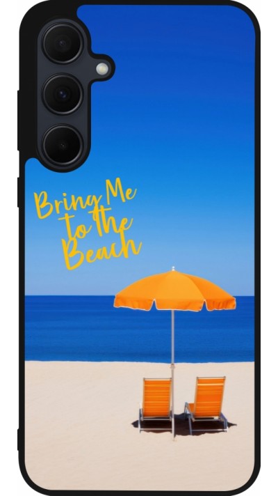 Coque Samsung Galaxy A55 5G - Silicone rigide noir Summer 2025 Bring me to the beach