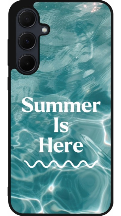 Coque Samsung Galaxy A55 5G - Silicone rigide noir Summer 2025 Summer is here