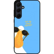 Coque Samsung Galaxy A55 5G - Silicone rigide noir Tell me about yourself Summer 2026