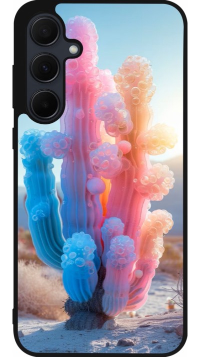 Coque Samsung Galaxy A55 5G - Silicone rigide noir Artificial vegetation 2025