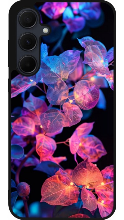 Coque Samsung Galaxy A55 5G - Silicone rigide noir Artificial vegetation 2025