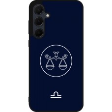 Samsung Galaxy A56 Case Hülle - Silikon schwarz Astrologie Waage
