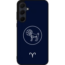 Samsung Galaxy A56 Case Hülle - Silikon schwarz Astrologie Widder