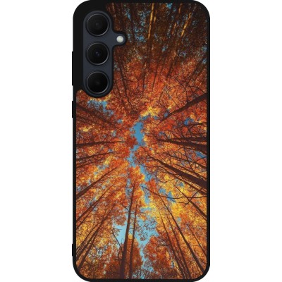 Samsung Galaxy A56 Case Hülle - Silikon schwarz Autumn 25 Trees