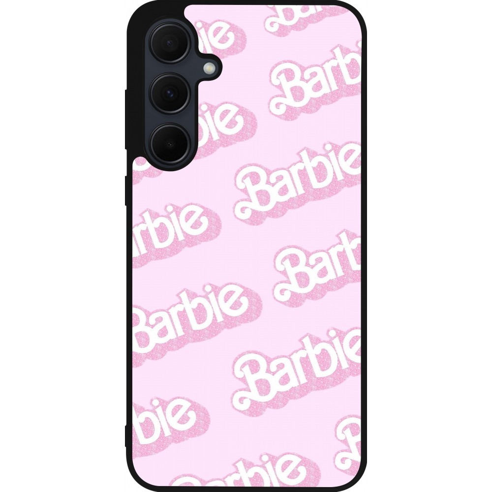 Coque Samsung Galaxy A56 - Silicone rigide noir Barbie light pink pattern