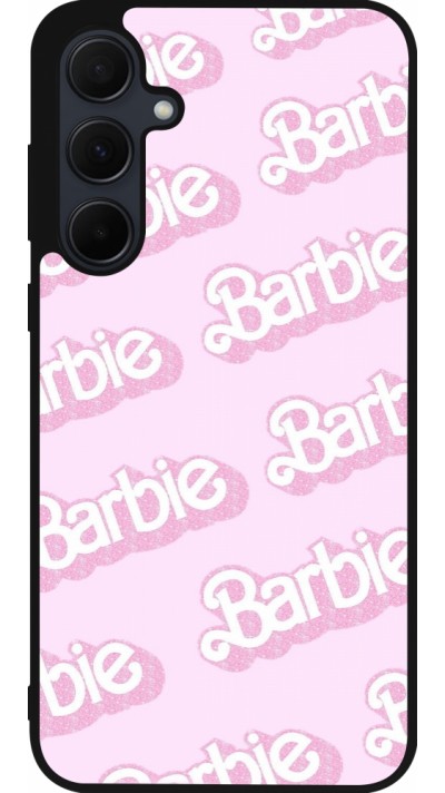 Samsung Galaxy A56 Case Hülle - Silikon schwarz Barbie light pink pattern