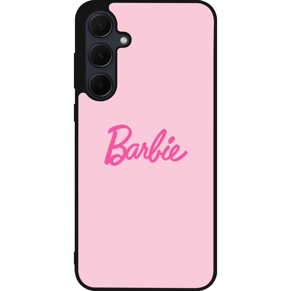 Samsung Galaxy A56 Case Hülle - Silikon schwarz Barbie Text