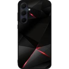 Samsung Galaxy A56 Case Hülle - Silikon schwarz Black Red Lines