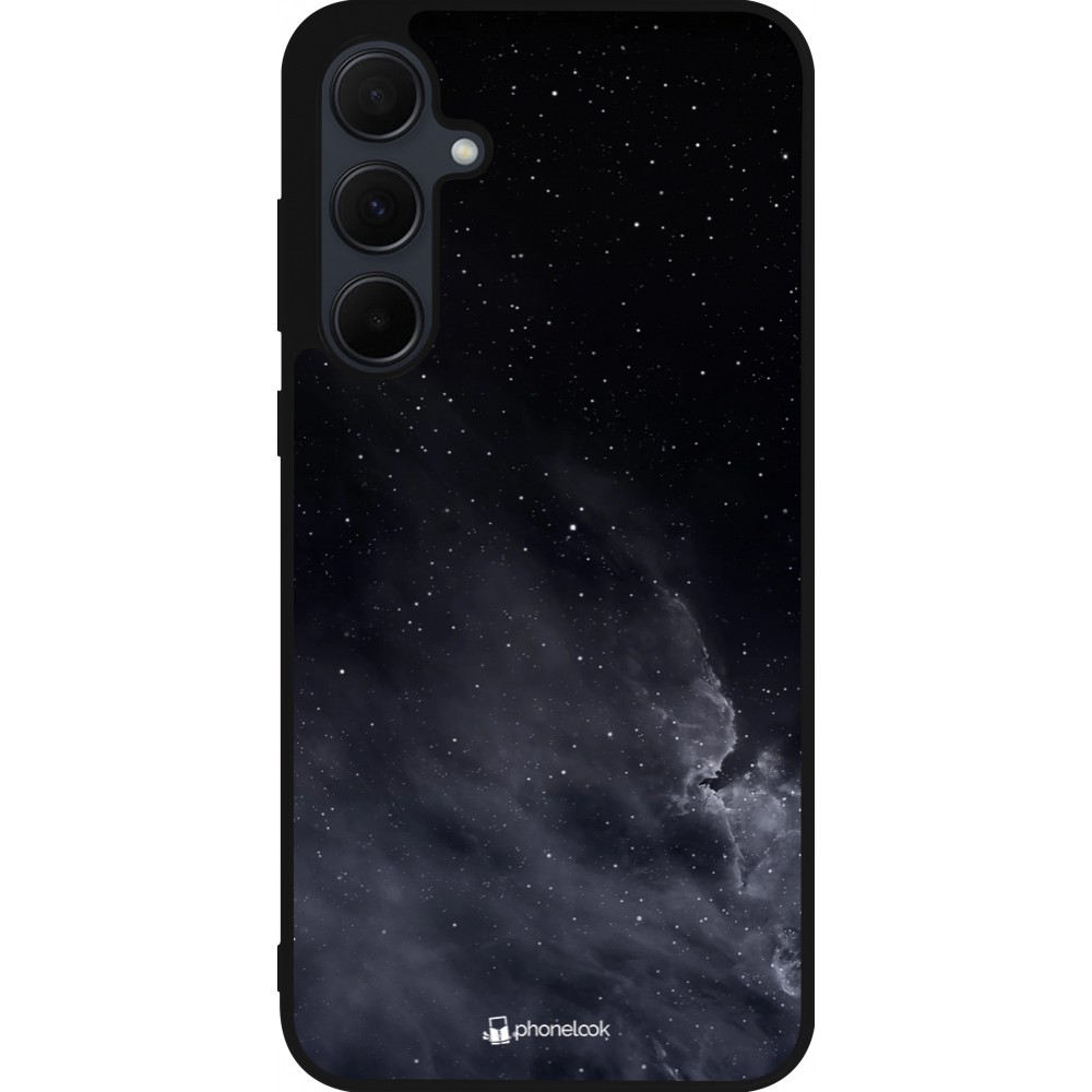 Samsung Galaxy A56 Case Hülle - Silikon schwarz Black Sky Clouds