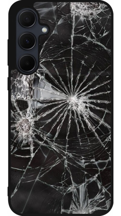 Samsung Galaxy A56 Case Hülle - Silikon schwarz Broken Screen